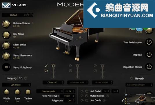 拓展钢琴音源 VI Labs Modern D for UVI Falcon Workstation