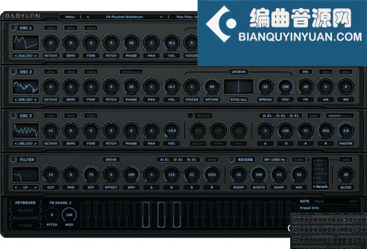 混合电子合成器 W.A. Production Babylon v2.2.0 BUBBiX Win （WA W A）