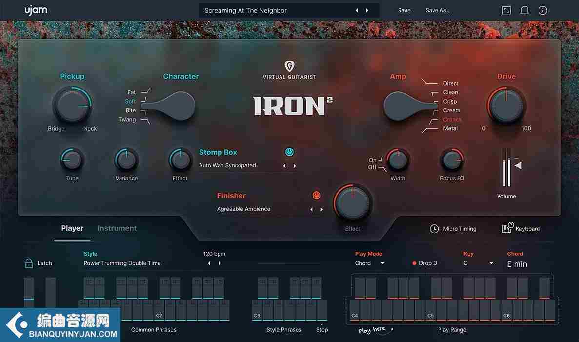 虚拟吉他手 – uJAM Virtual Guitarist IRON 2 v1.0.0 WiN