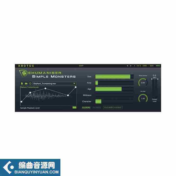 人声处理器 – Krotos Audio Dehumaniser Simple Monsters 1.1.2 WiN