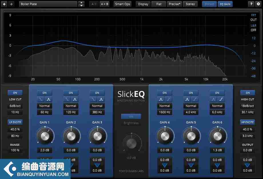 立体声均衡器 – Tokyo Dawn Records TDR SlickEQ Mastering 2.0.5 WiN MAC
