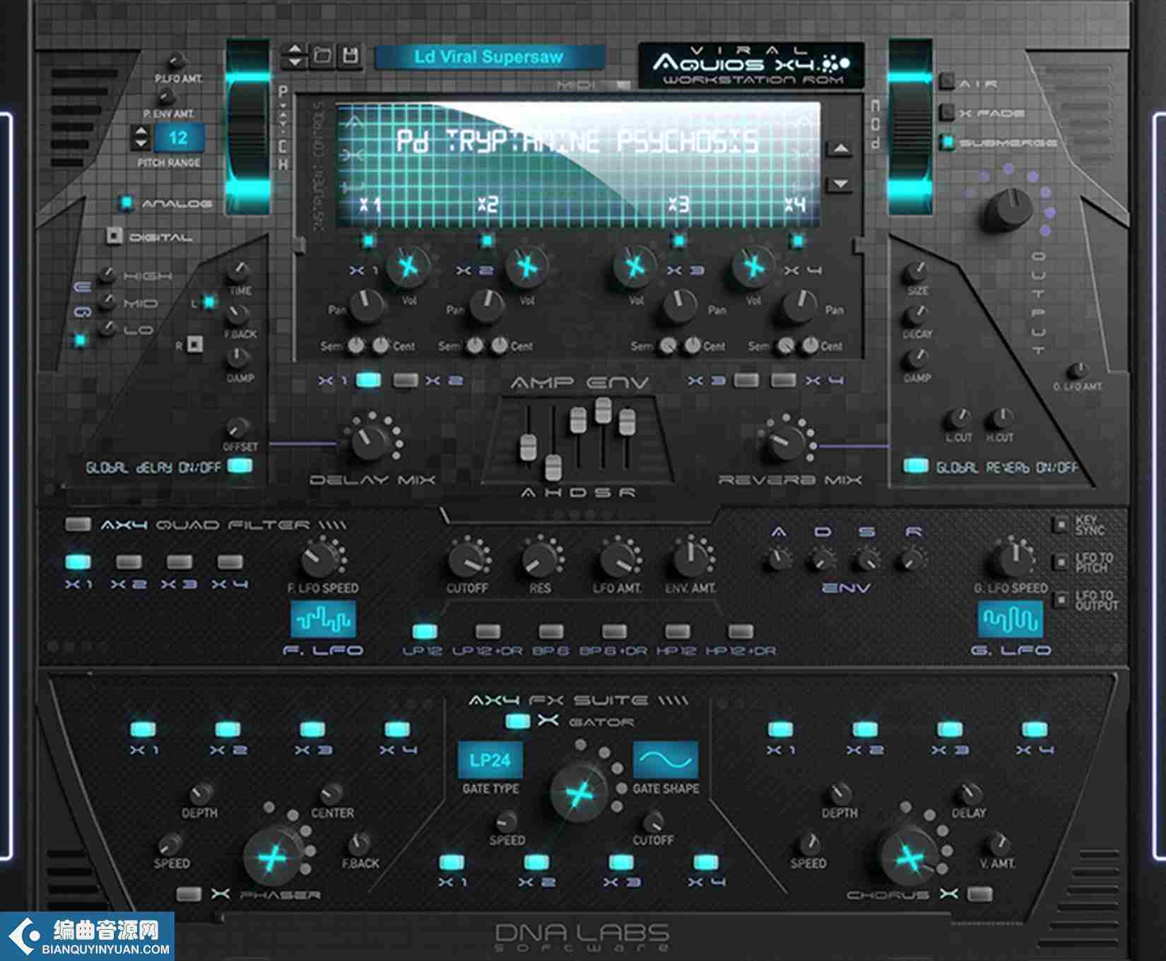 合成器 – Reason RE DNA Labs Aquios X4 v1.0.2 WIN