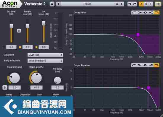 算法混响插件 – Acon Digital Verberate 2.2.0 [WiN,Mac]