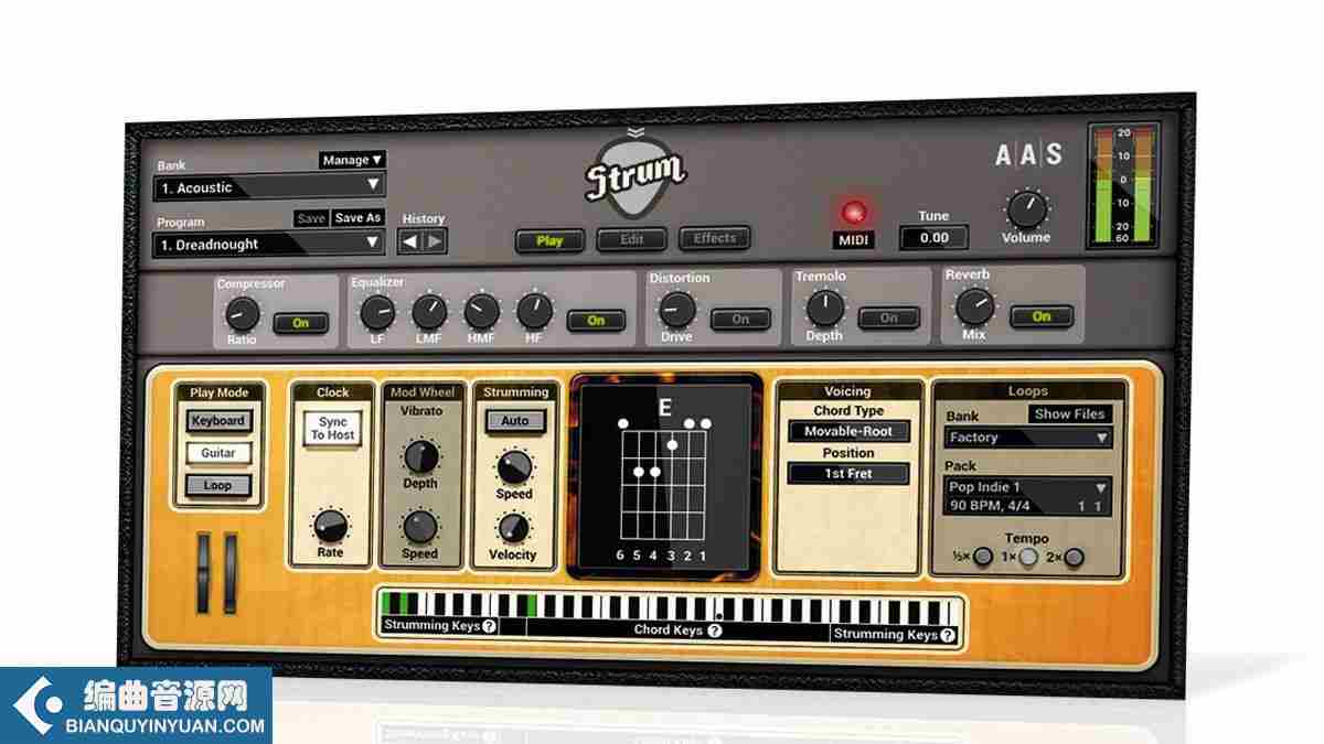 物理建模吉他音源 – Applied Acoustics Systems Strum GS 2.4.1 Win Mac