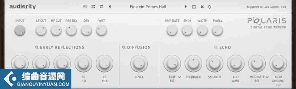 混响插件 – Audiority Polaris v1.8.1 WIN OSX