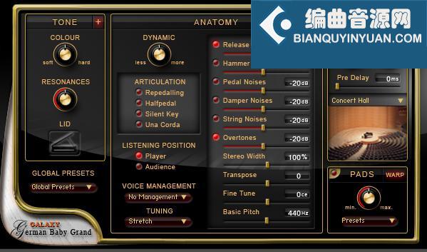 Best Service Galaxy II 施坦威三角钢琴
