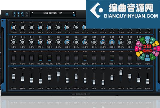 蓝猫虚拟控制面板插件 Blue Cats Audio Remote Control v3.1 Articstorm Win