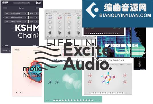 8个特色混音&乐器插件合集 Excite Audio Plugins Bundle v2024.4 R2R （VISION 4X Motion Harmonic Lifeline Expanse Lifeline Console KSHMR Chain Bloom Drum Breaks Vocal Aether Bass Impulse）