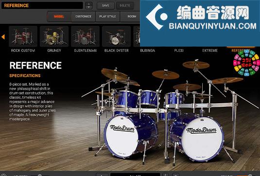 完整10套 物理建模架子鼓 IK Multimedia MODO DRUM v1.1.3