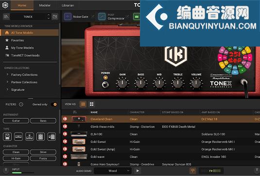 吉他贝司效果器 IK Multimedia ToneX MAX v1.0.4 R2R