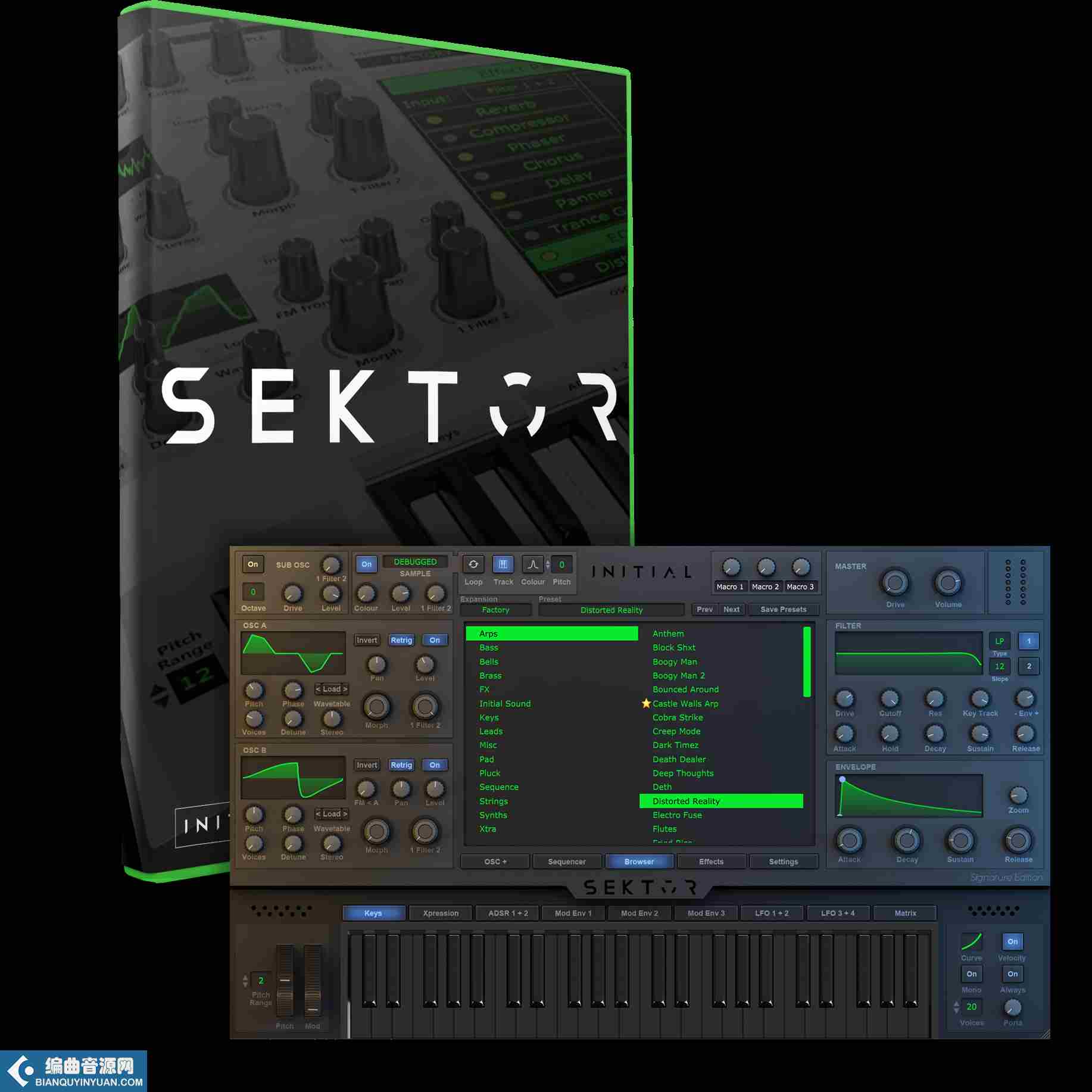 波表合成器 – Initial Audio Sektor v1.4.0 WiN/v1.2.2 Mac