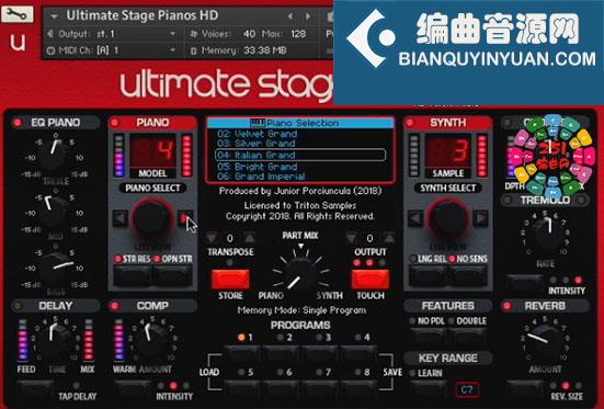 Nord键盘 Junior Porciuncula Ultimate Stage Pianos HD