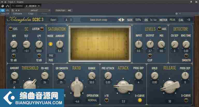 压缩效果器 – Klanghelm DC8C advanced compressor v3.3.2 WiN OSX RETAiL