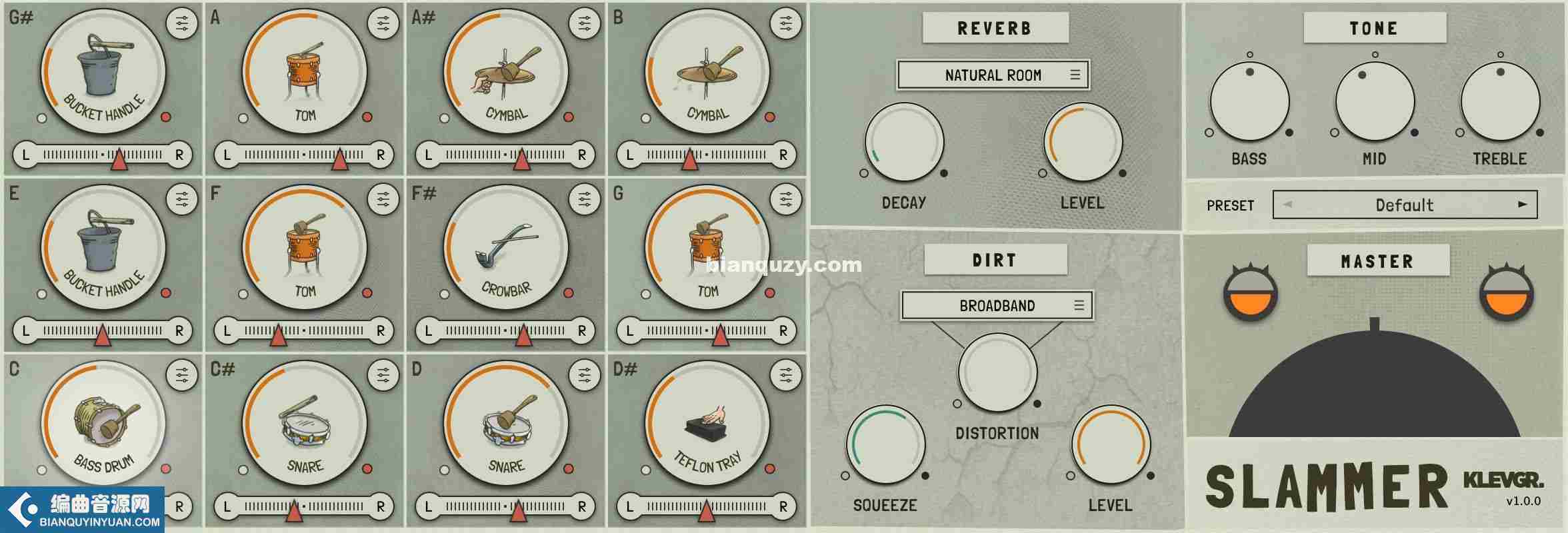 个性的鼓音源 – Klevgrand Slammer v1.0.2 MacOSX