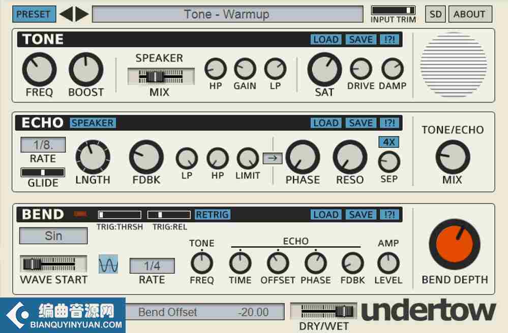 增强低音效果器 – Psychic Modulation Undertow v1.0 WiN OSX