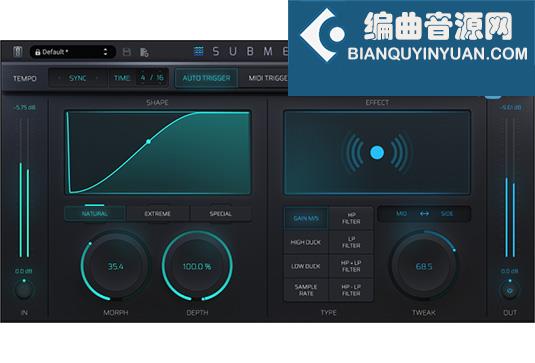 自动侧链效果插件 Slate Digital Submerge v1.0.1 R2R Win