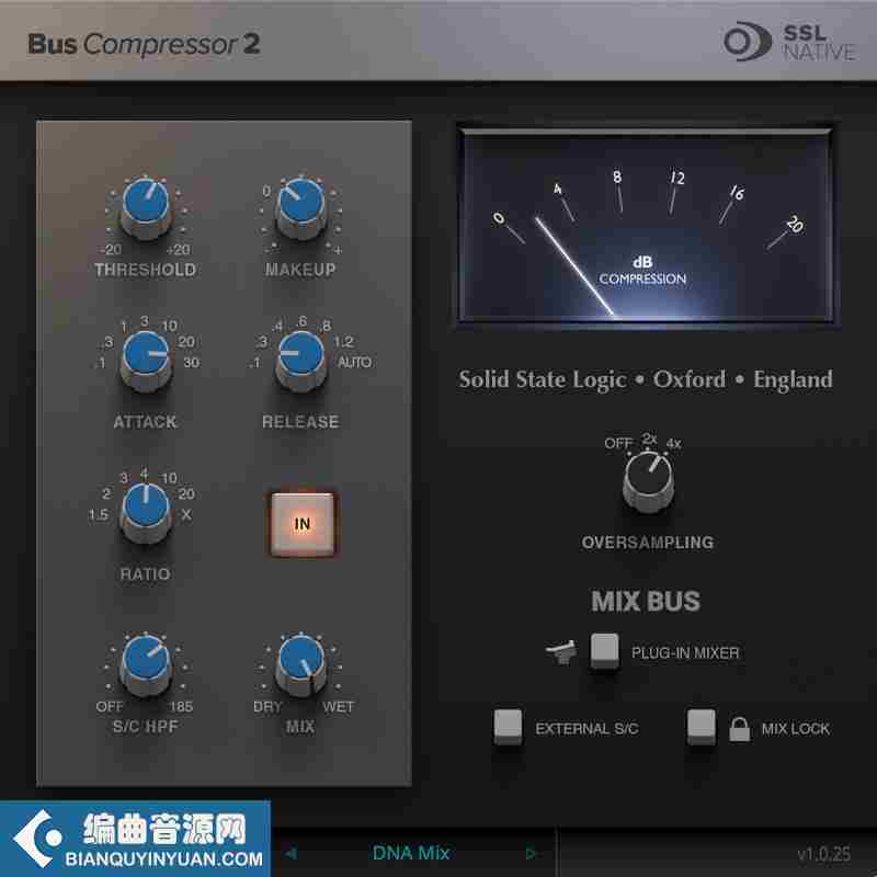 压缩器 – Solid State Logic Native Bus Compressor 2 v1.0.0.36 WIN