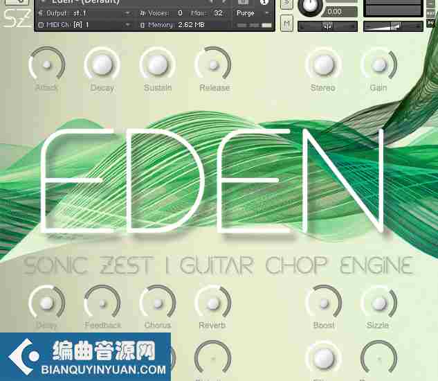 吉他循环loop音源 – Sonic Zest Eden LITE KONTAKT