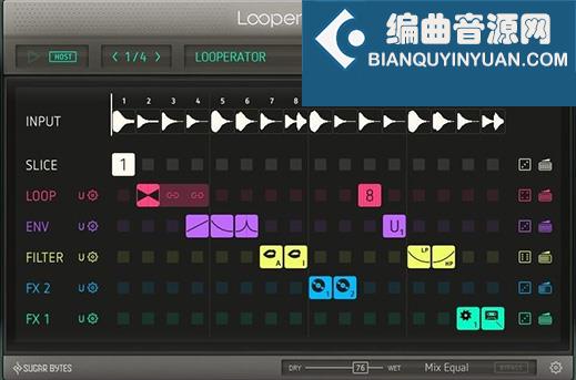 乐句loop处理切片插件 Sugar Bytes Looperator v1.1.0 Mac