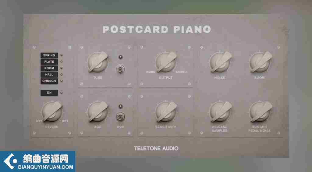 明信片钢琴 – Teletone Audio Postcard Piano KONTAKT