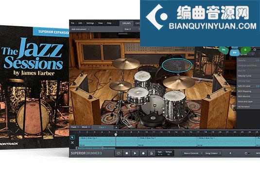 超级鼓手爵士鼓拓展 Toontrack Superior Drummer THE JAZZ SESSIONS SDX