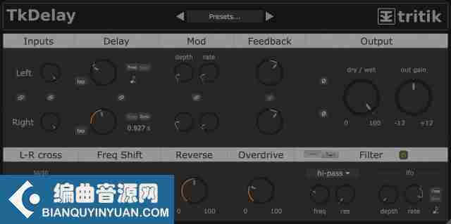 延迟效果器插件 – Tritik tkDelay v1.4.6 Incl Keygen [WiN,MacOSX]