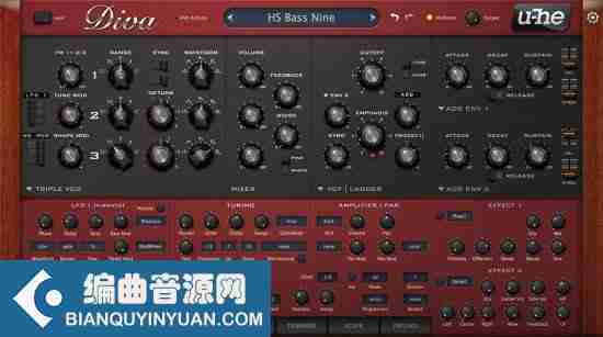电子模拟合成器 – U-he Diva V1.4.5.12092 WIN OSX LINUX