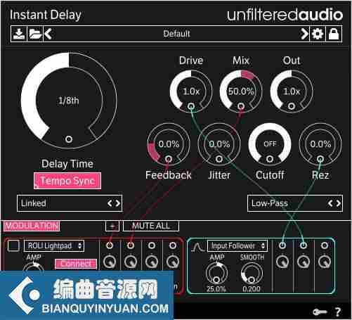 延迟效果器 – Unfiltered Audio Instant Delay v1.2.0 macOSX