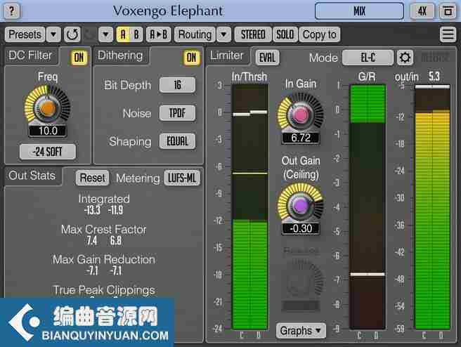 大象限制器 – Voxengo Elephant v4.15 Win/ v4.10 MAC