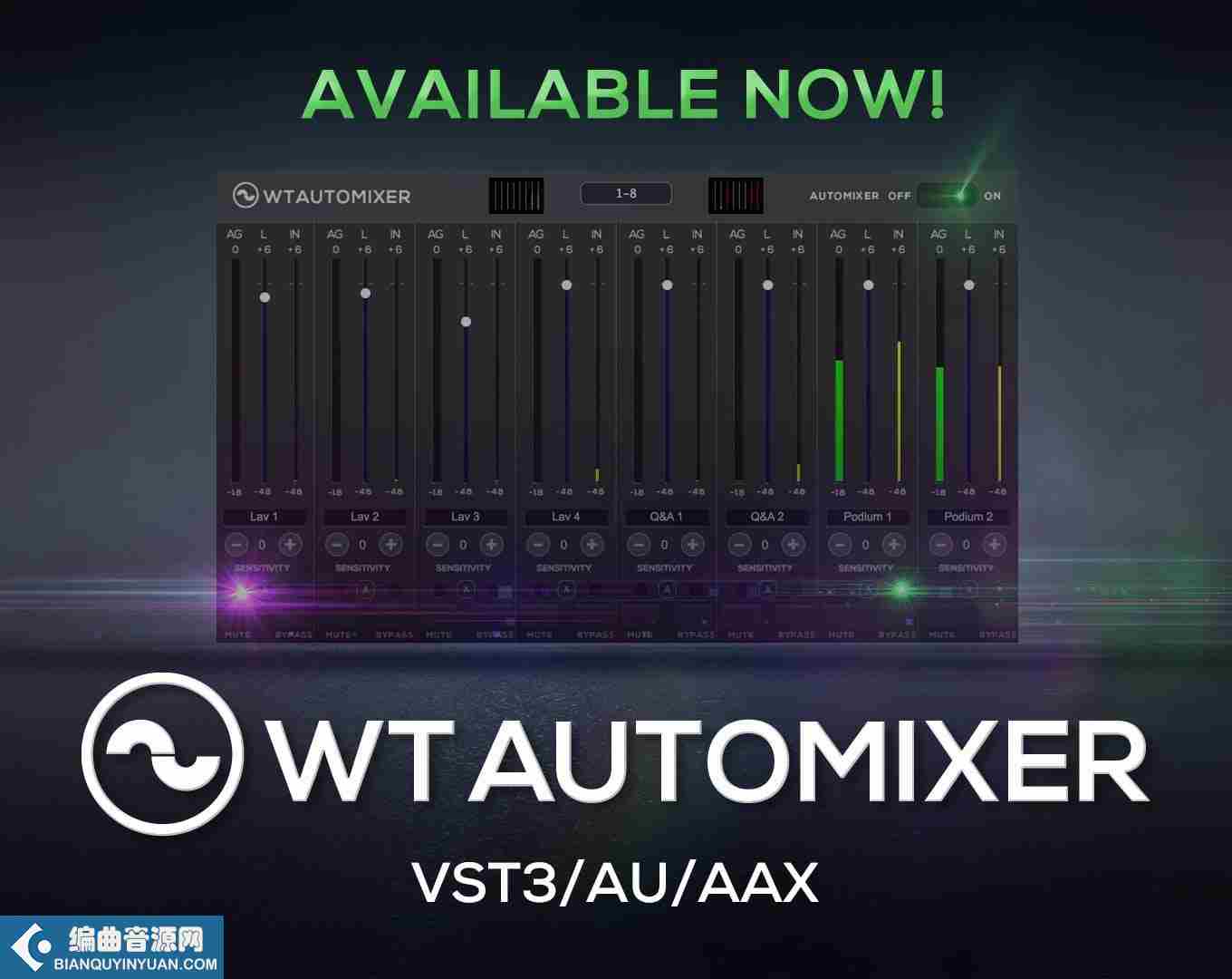 多通道增益共享自动混音器 – Wavemark WT Automixer v2.0.9 WIN