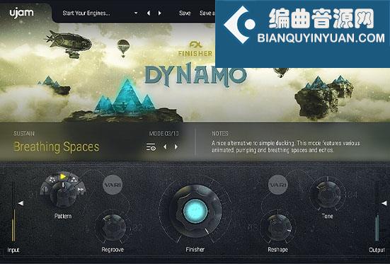 动画音景氛围效果器 uJAM Finisher DYNAMO v1.2.0