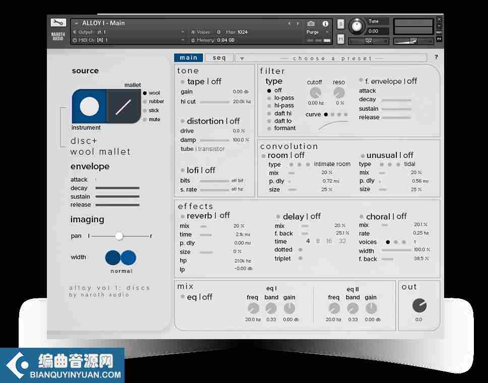 合成音源 – Naroth Audio Alloy Vol I Discs KONTAKT