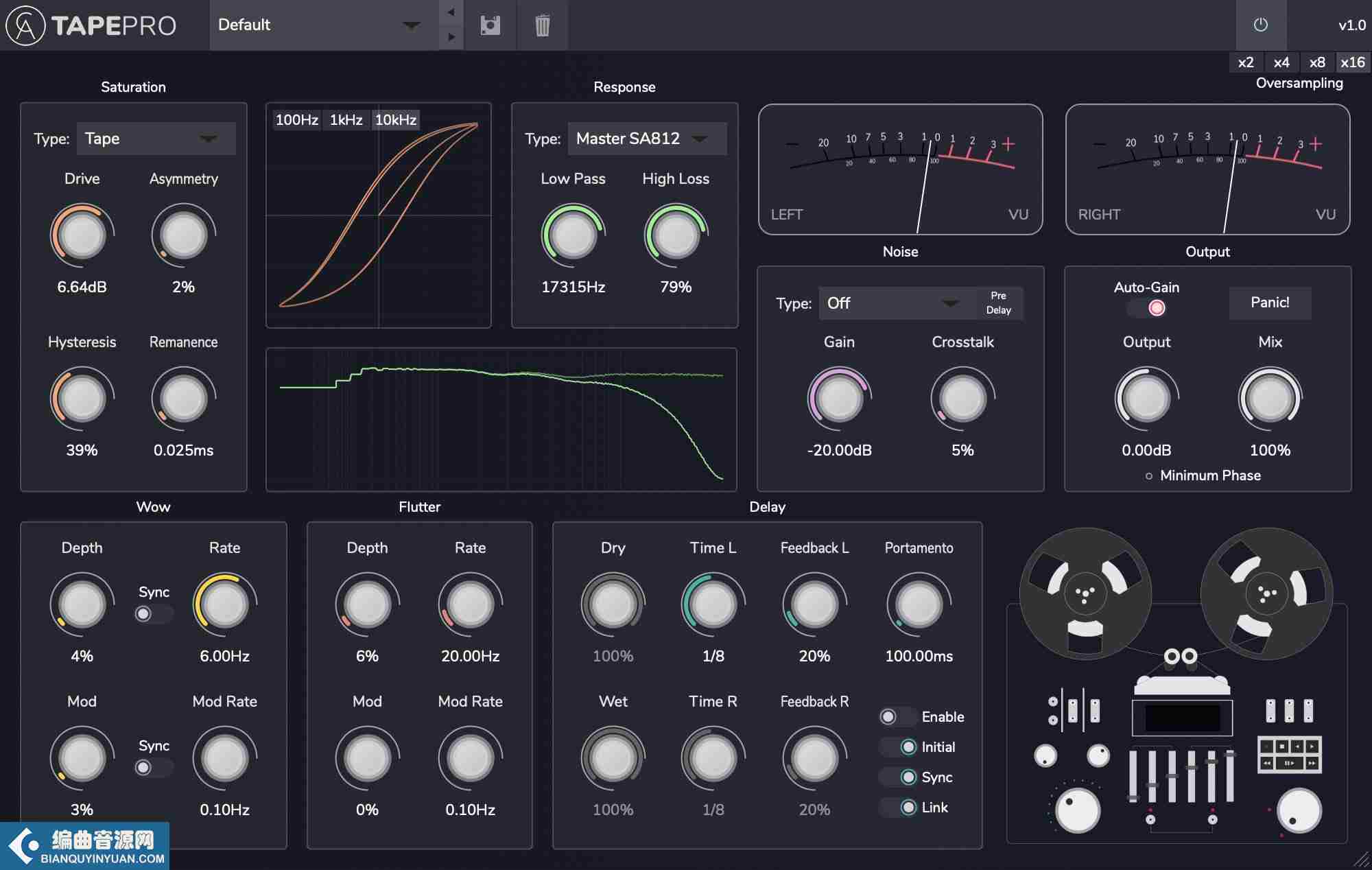 多效果失真修复磁带音频插件 – Caelum Audio Tape Pro v1.2.1 Patched WiN MacOSX