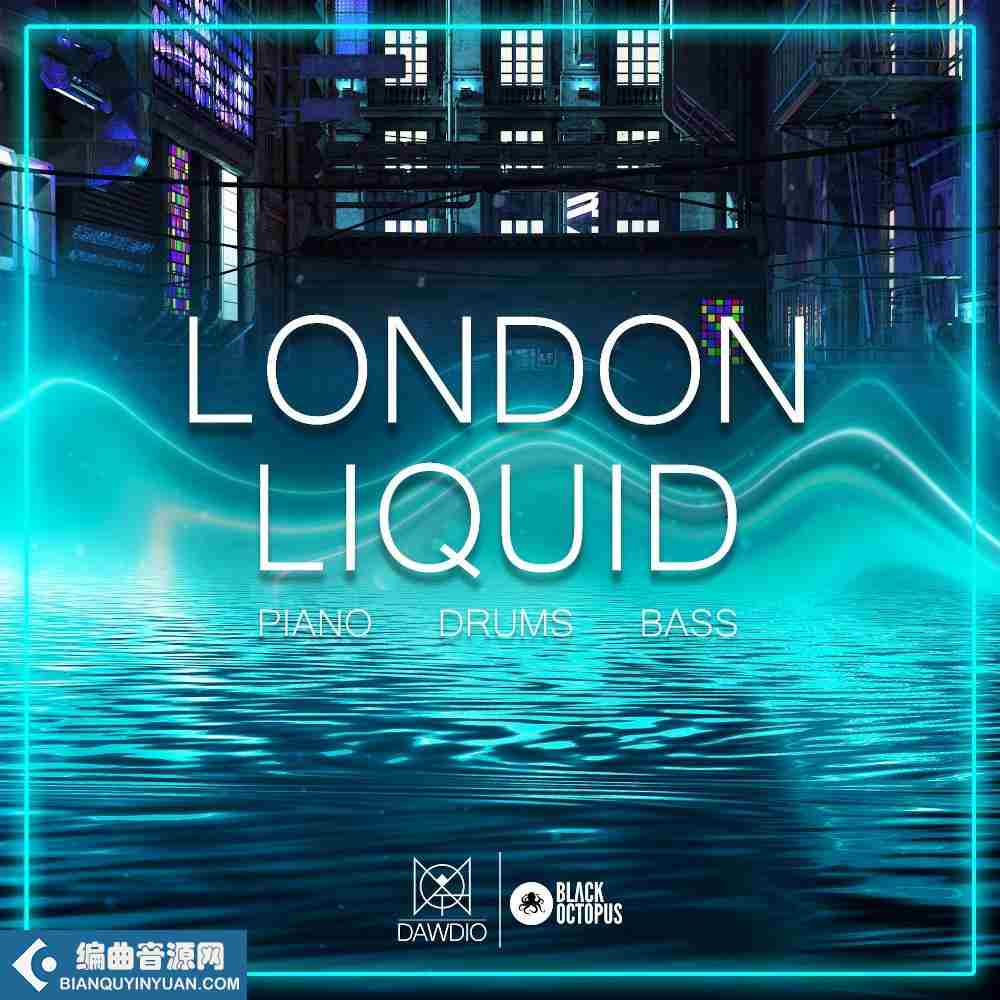 钢琴旋律和鼓采样 – Black Octopus Sound Dawdio: London Liquid WAV MIDI-DECiBEL