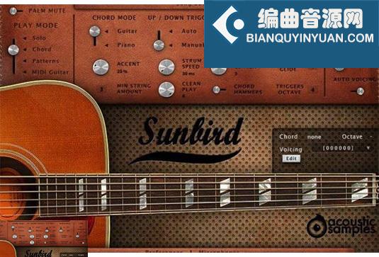 蜂鸟吉他 Acoustic Samples Sunbird for UVI Falcon （AcousticSamples）
