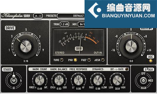 变色龙饱和器 Klanghelm SDRR 2 saturation chameleon v2.4.1