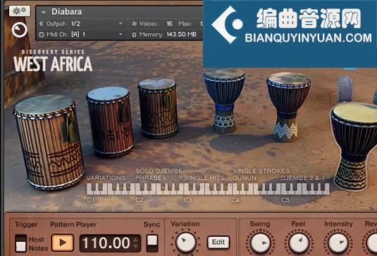 非洲鼓打击乐器 Native Instruments West Africa v1.4.1