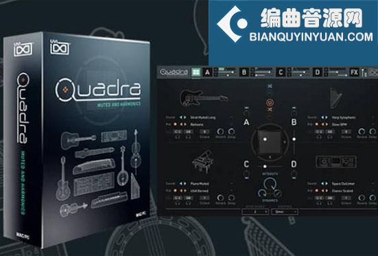多功能乐器 UVI Falcon Quadra Muted and Harmonics